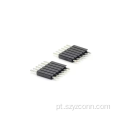 Linha única de cabeçalho de pino de 2,54 mm reta